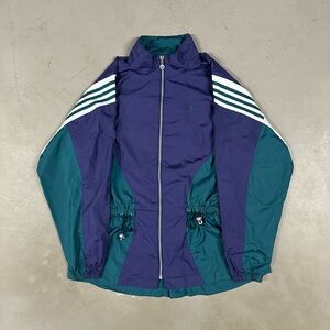 Vintage 90s Adidas Sportswear Retro Causal Essential Windbreaker Jacket Large